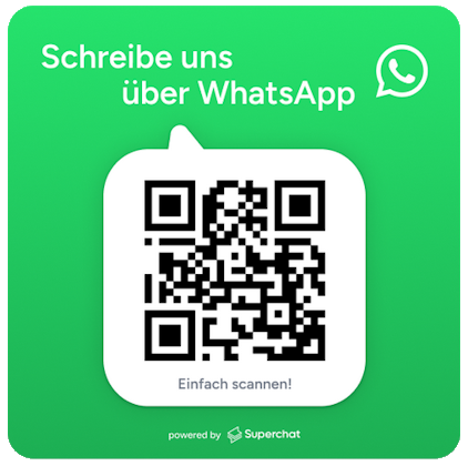 Logo, Schreiben Sie uns und chatten über WhatsApp